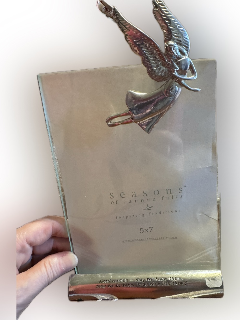 Serenity Silver Angel Decorative Picture Frame